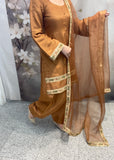 Brown Farshi Salwar Suit