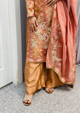 XS Peach Plazzo Outfit