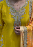Yellow Dhoti Salwar Outfit