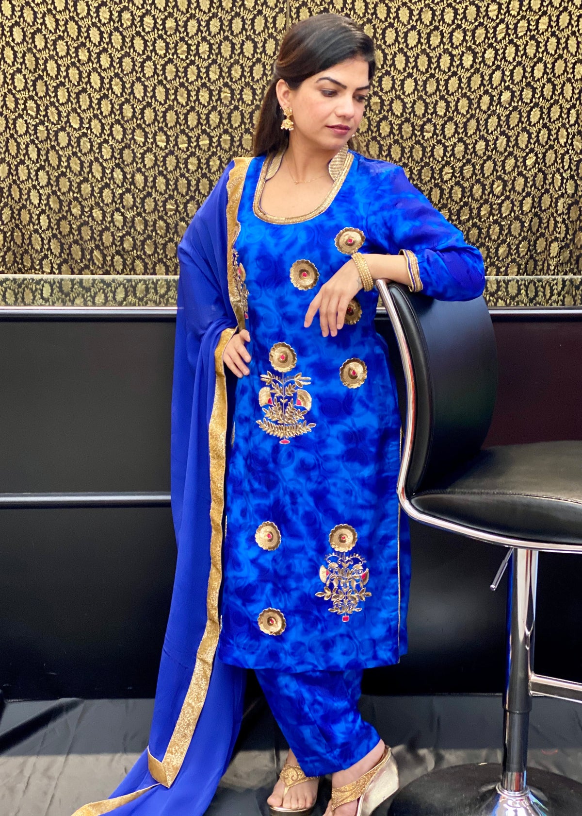 Blue Trouser Suit