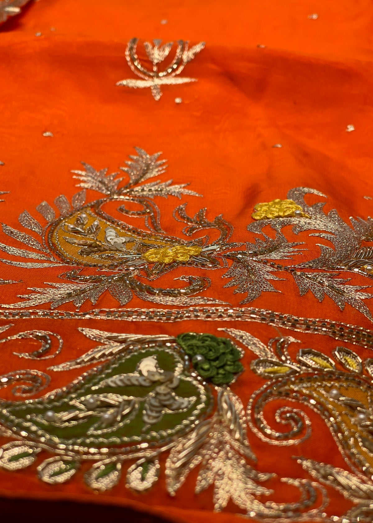 Orange Unstitched Suit