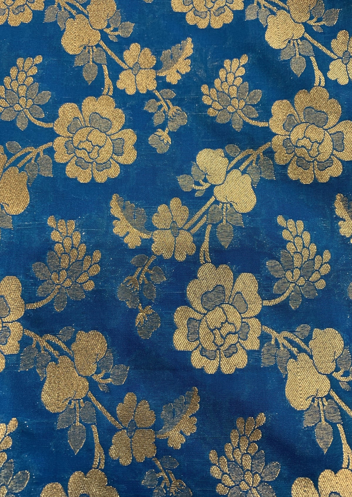 Unstitched Pink and Blue Banarsi Suit