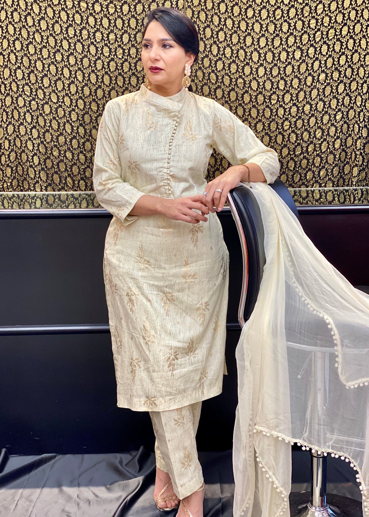 Cotton Trouser Suit