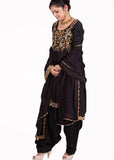 Black Patiala Salwar Suit