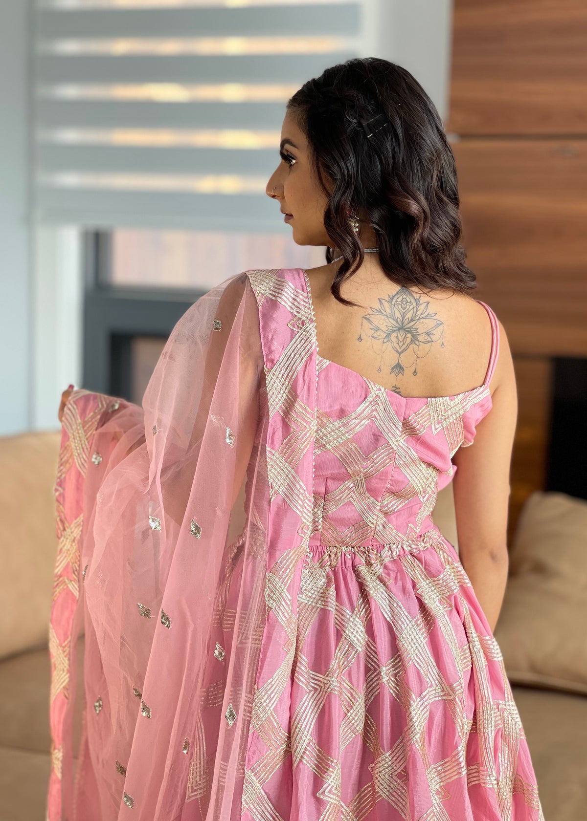 Blush pink Lehnga