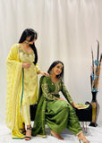 Green Dhoti Salwar Suit