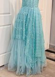 Blue Anarkali Dress