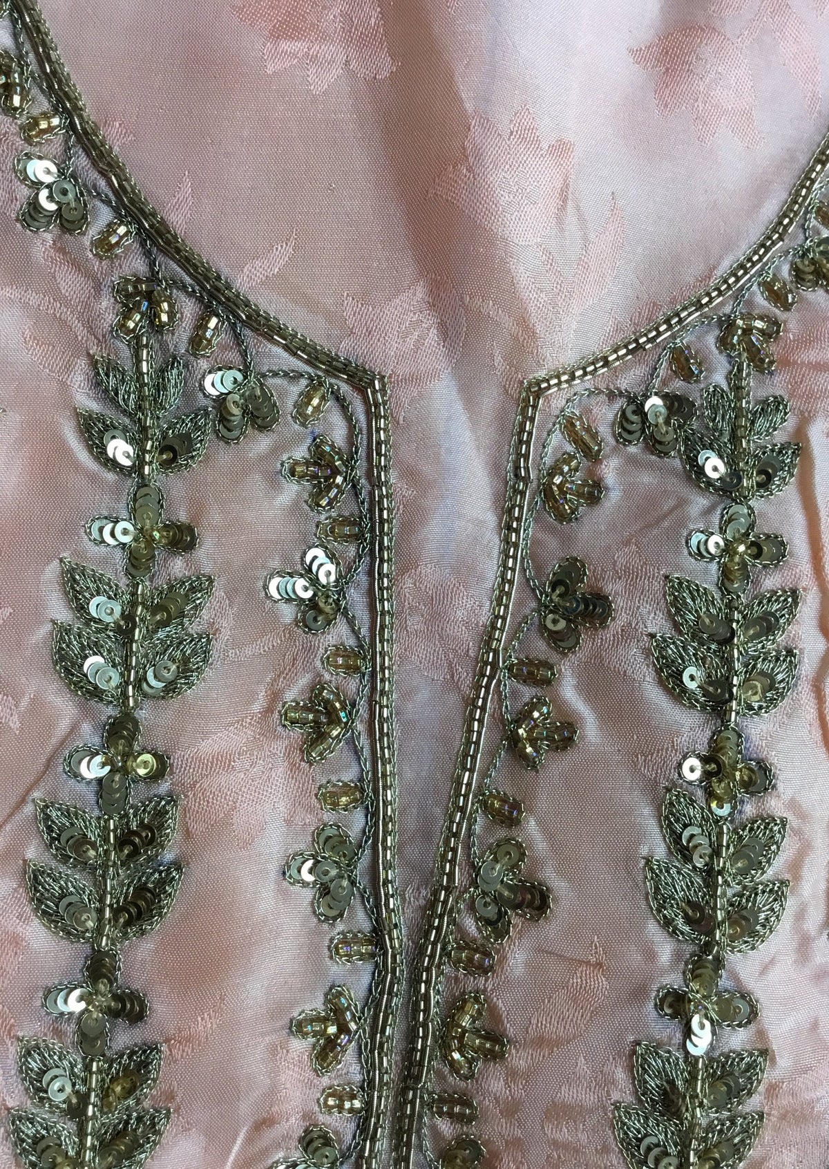 Peach Designer Unstitched Suit