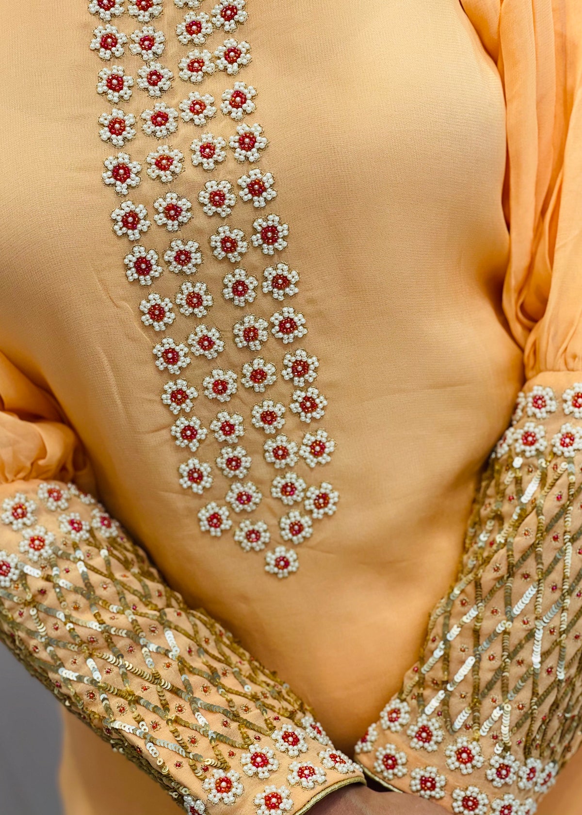 Georgette Plazzo Suit