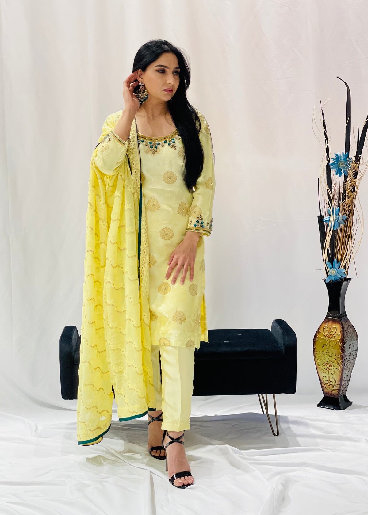Yellow Trouser Suit