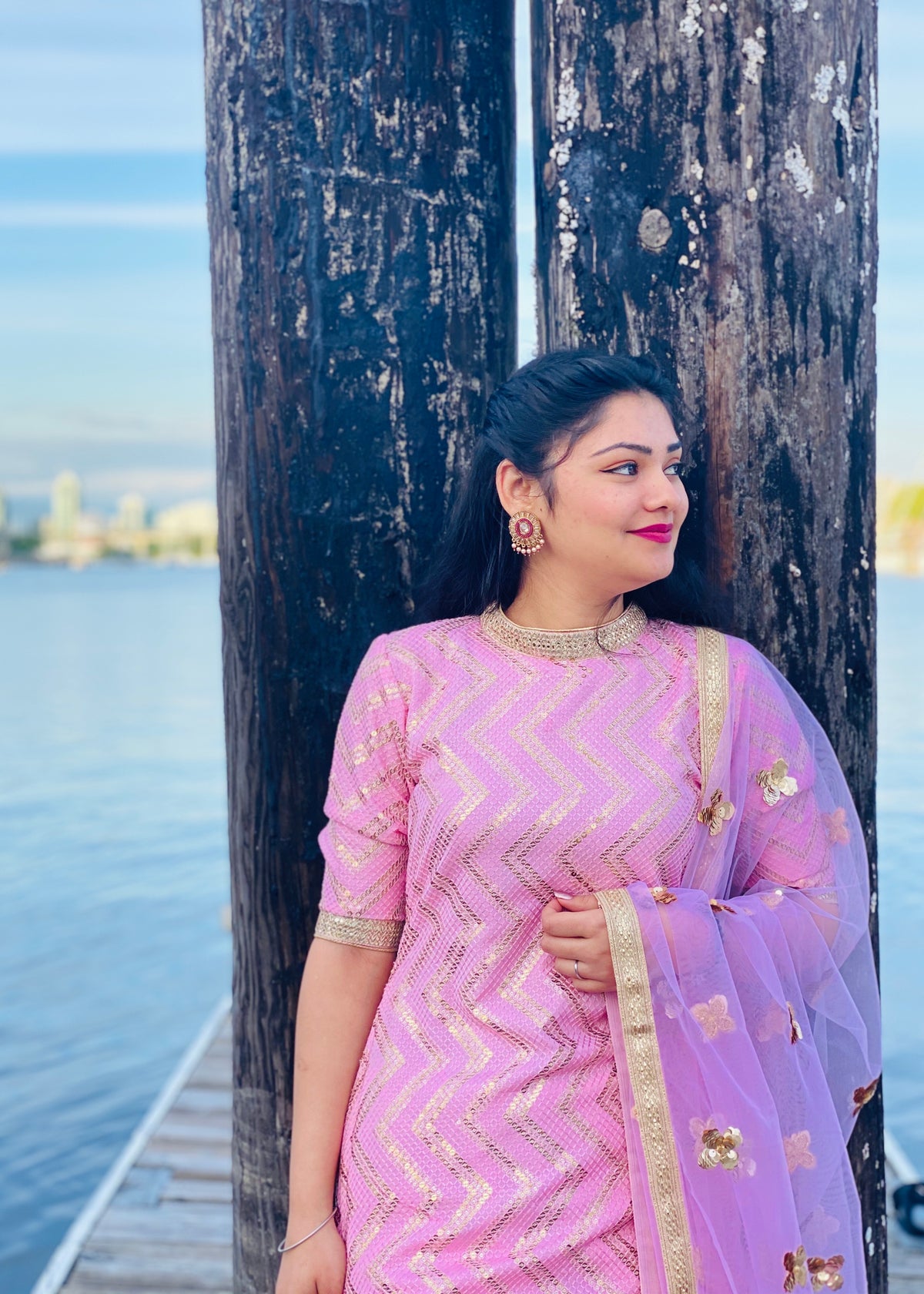 Pink Trouser Suit