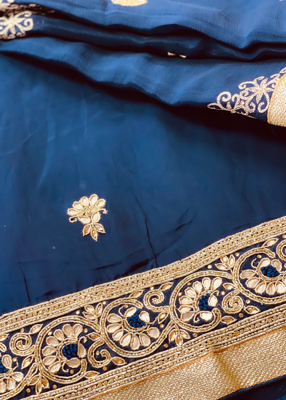 Navy blue unstitched Suit