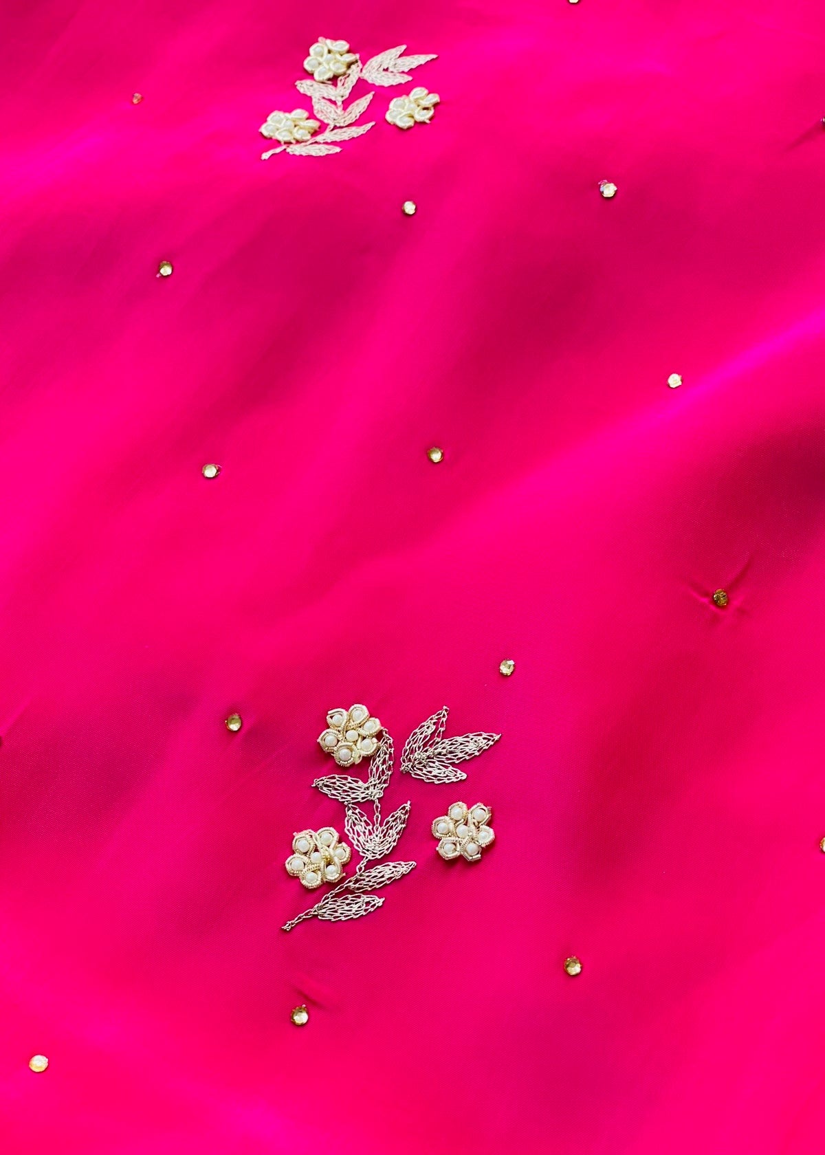 Dark pink Unstitched Suit