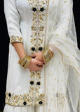 White Sharara Suit