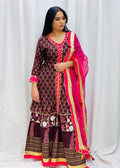 Cotton Anarkali Sharara Suit