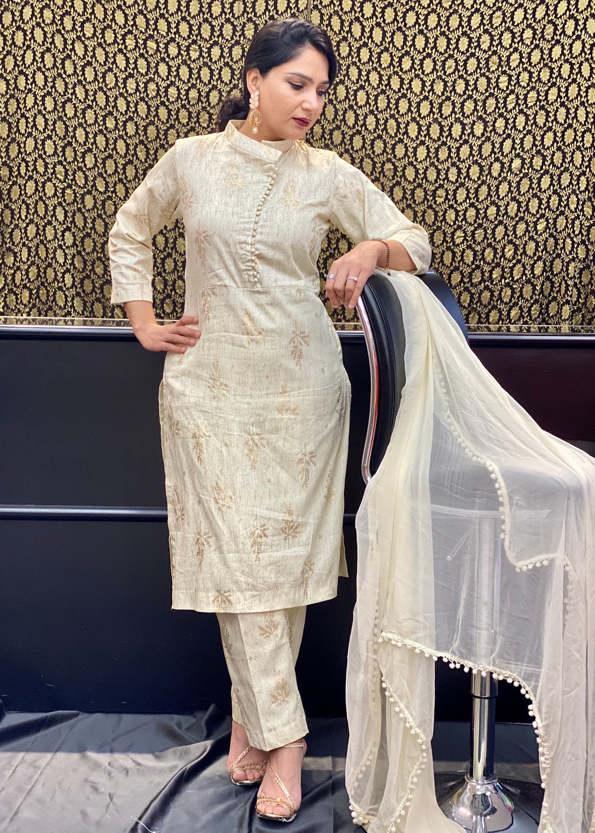 Cotton Trouser Suit