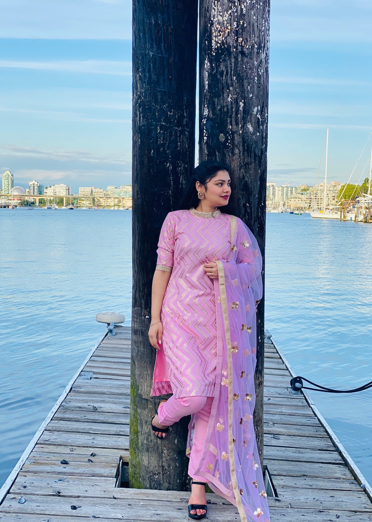Pink Trouser Suit