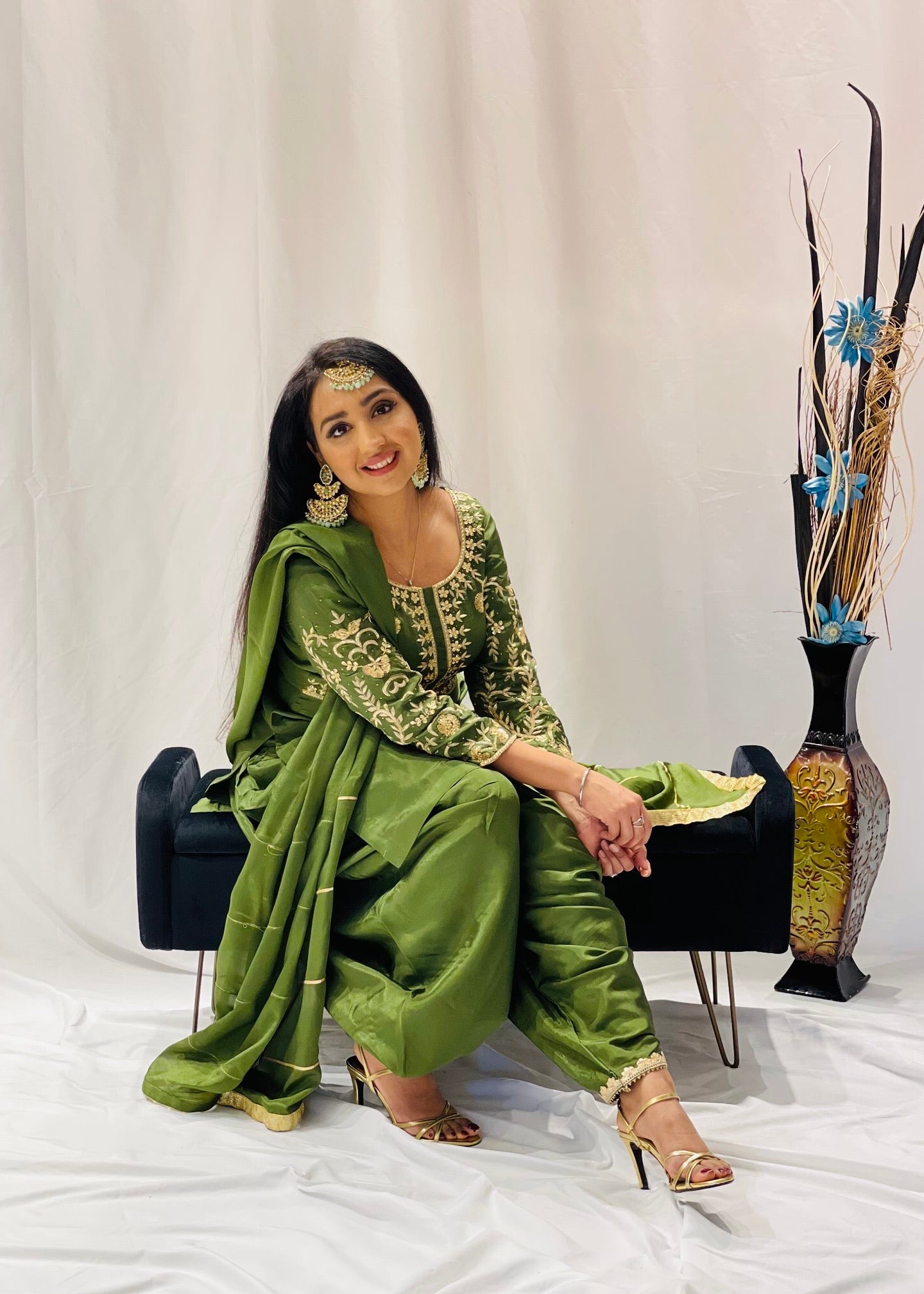 Green Dhoti Salwar Suit So-am Unique Green Dhoti Salwar Suit So-am Unique