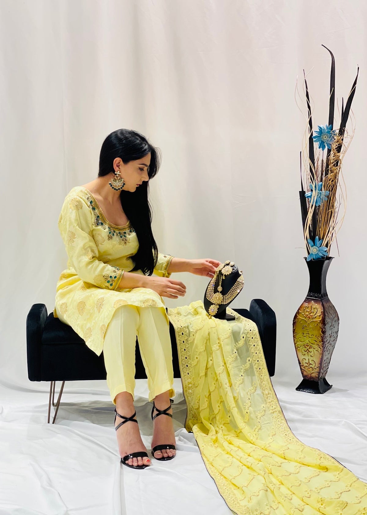 Yellow Trouser Suit