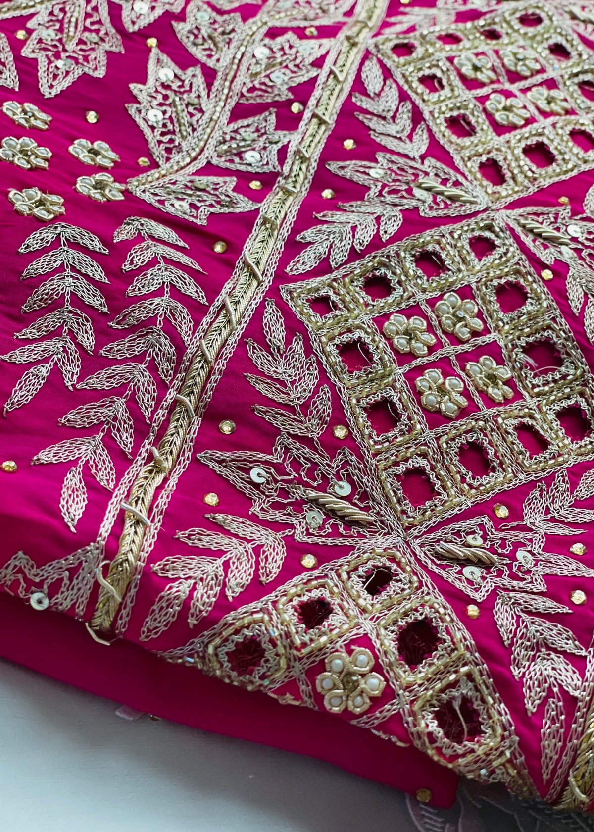 Dark pink Unstitched Suit