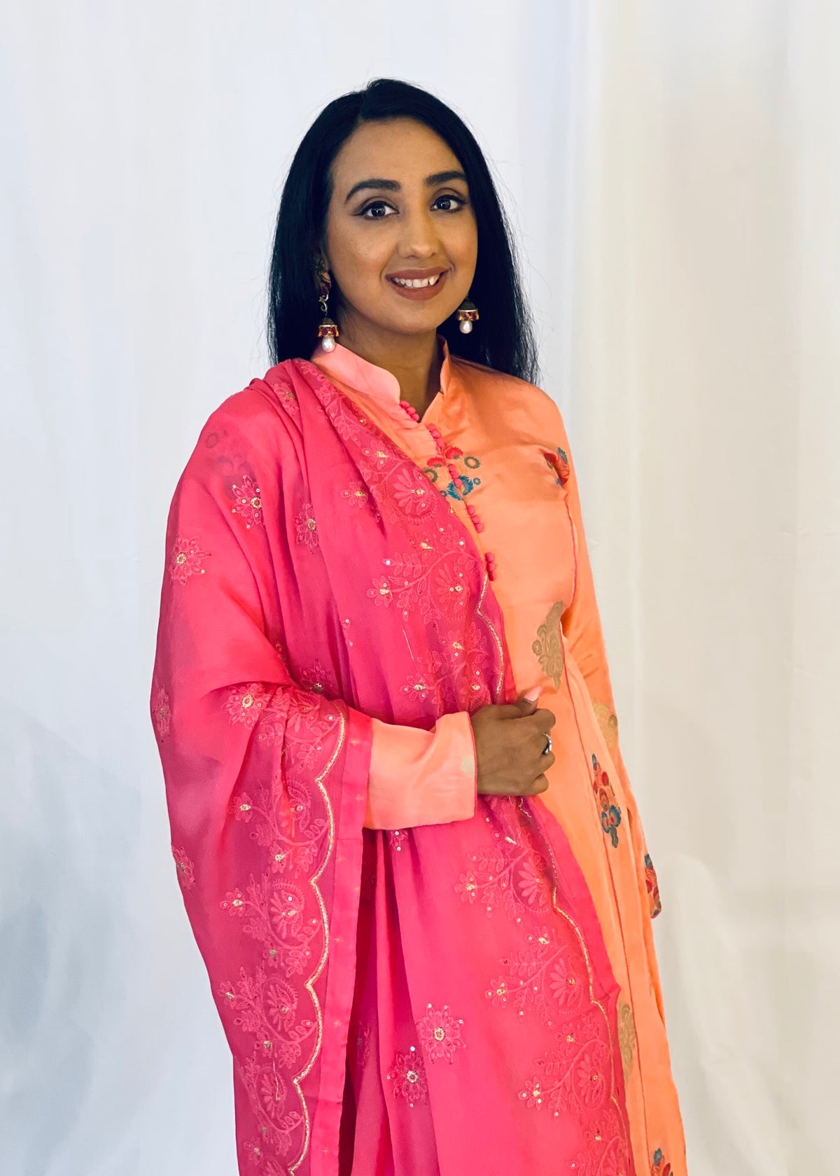 Peach Trouser Suit
