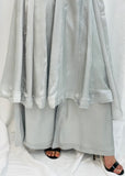 Grey Designer Anarkali Plazzo Suit