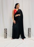 Designer Black Saree