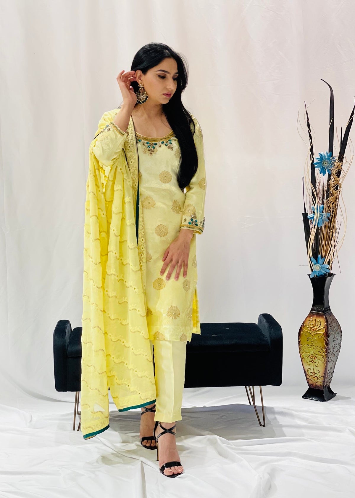 Yellow Trouser Suit