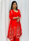 Red Patiala Salwar