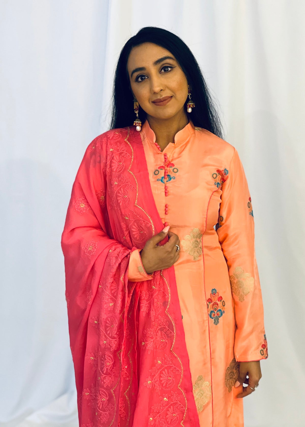 Peach Trouser Suit