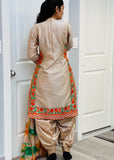 Raw silk Patiala Salwar Suit