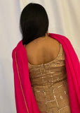 Gold and Pink Salwar Suit