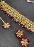 Maroon Jewellery Set