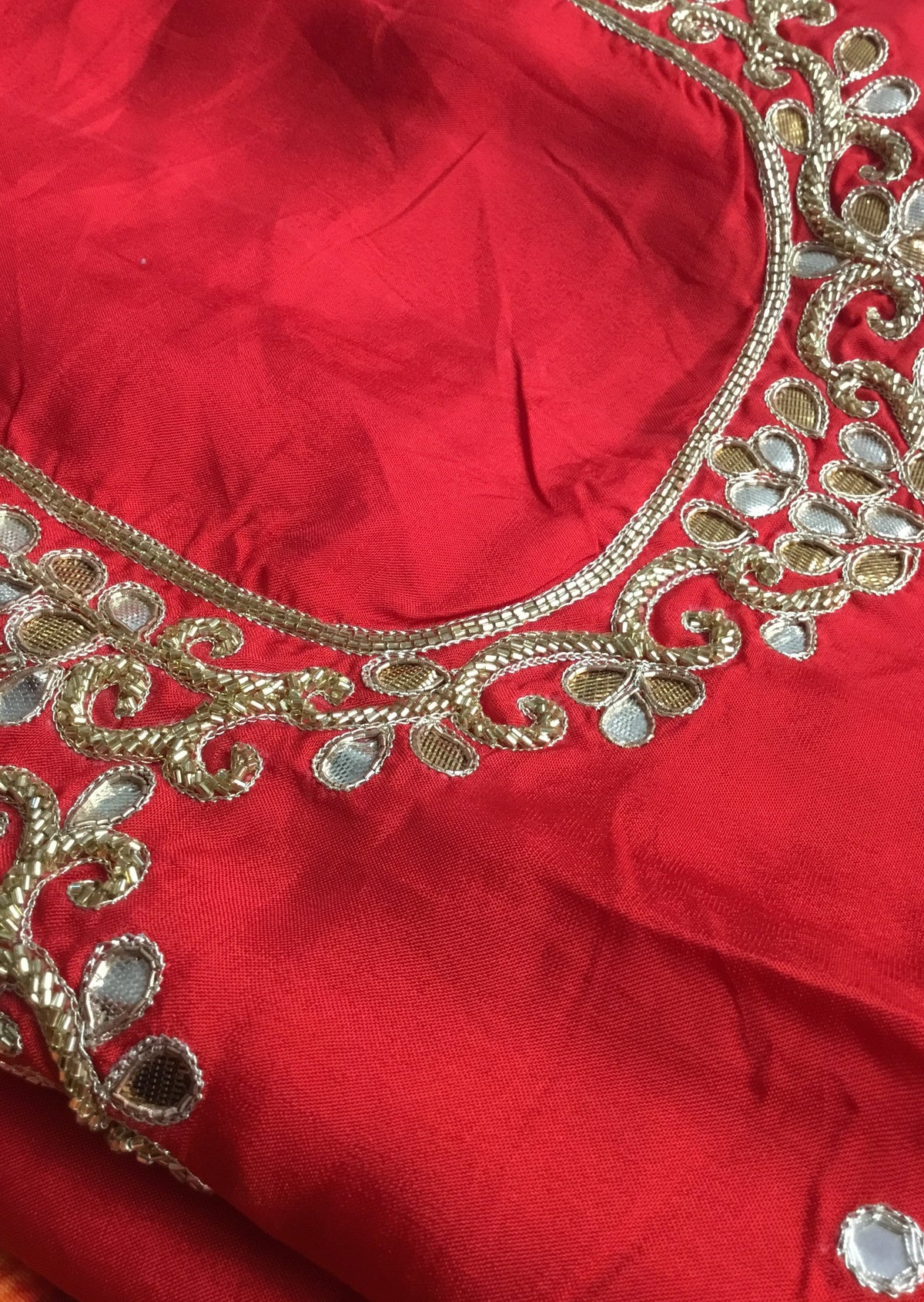 Red Unstitched Suit