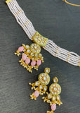 Light Pink Kundan Jewellery Set