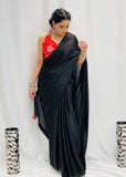 Designer Black Saree