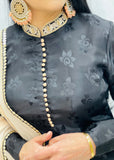Black Sharara Suit