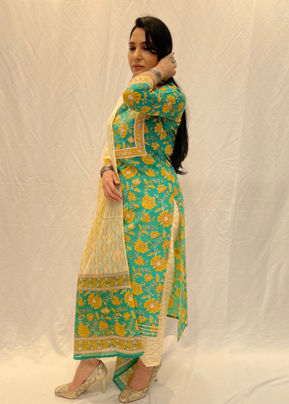 Light Green Trouser Suit