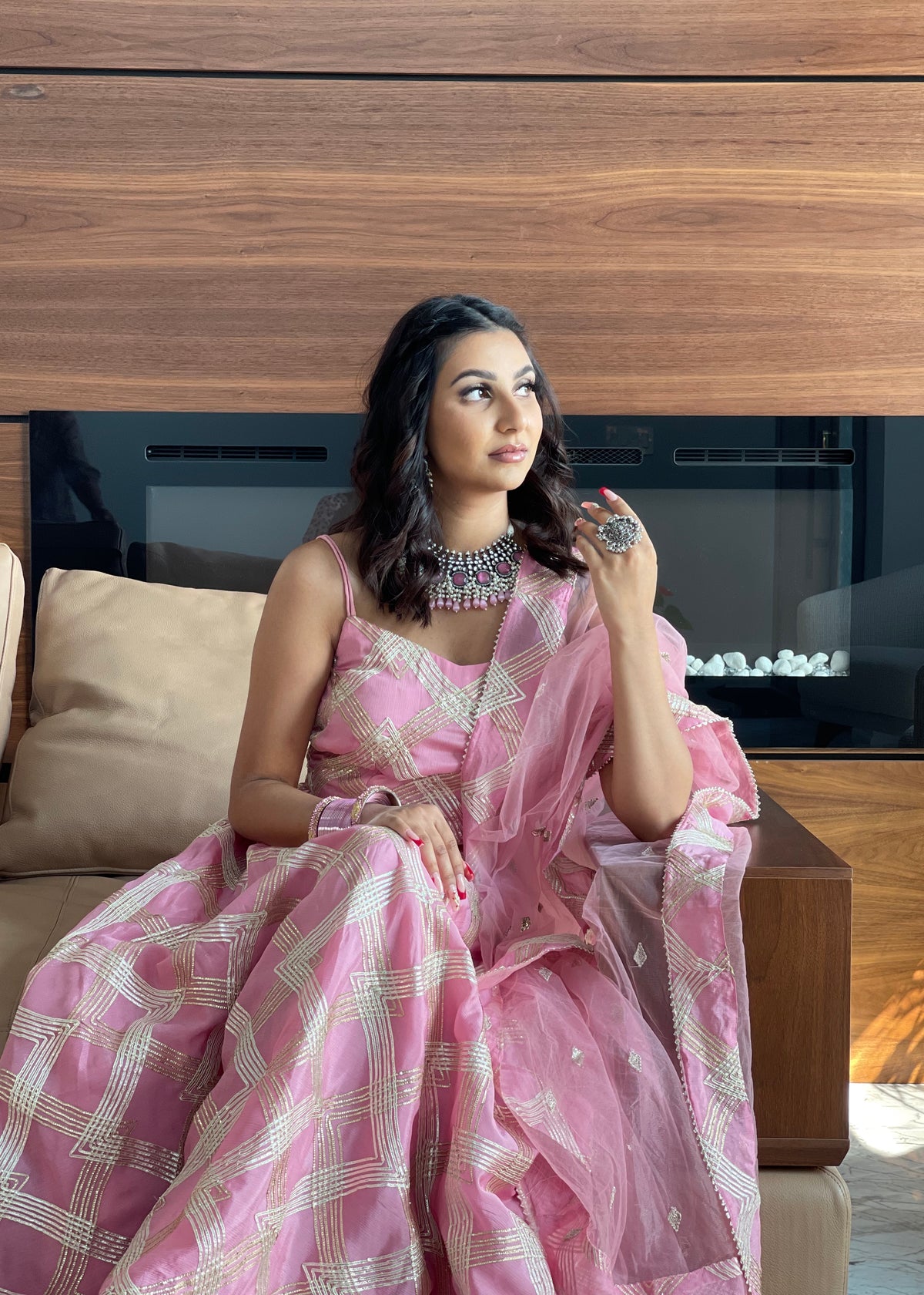 Blush pink Lehnga