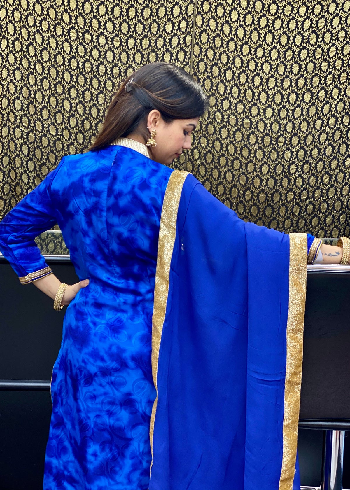 Blue Trouser Suit