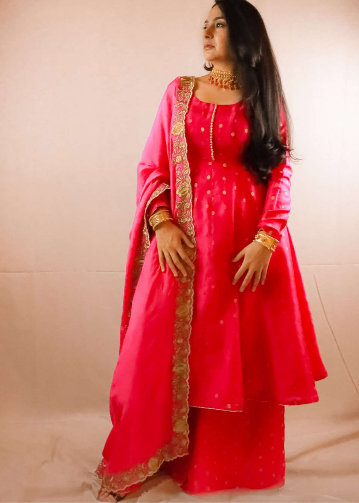 Anarkali Suit with Plazzo